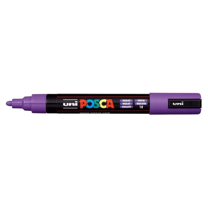 Posca Medio Viola Pennarello Uniposca Marker Medio 2,5 Mm di Osama