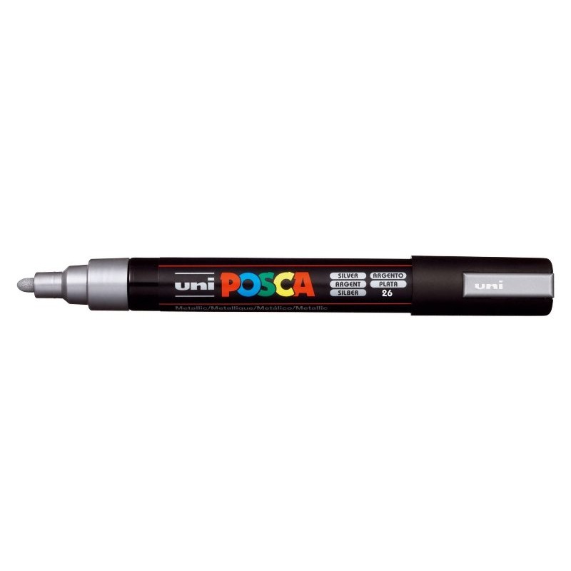 Posca Medio Argento Pennarello Uniposca Marker Medio 2,5 Mm di Osama