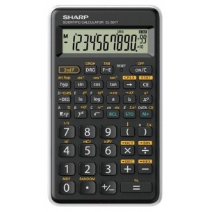 Calcolatrice Scientifica Sharp El501tbwh 146 Funzioni, 10 Cifre, Blister, Bianca