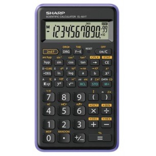 Calcolatrice Scientifica Sharp El501tbvl 146 Funzioni, 10 Cifre, Blister, Viola