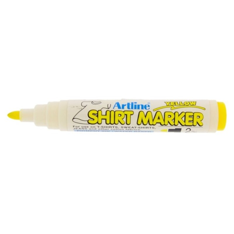 T-Shirt Marker Tessuto Giallo di Osama