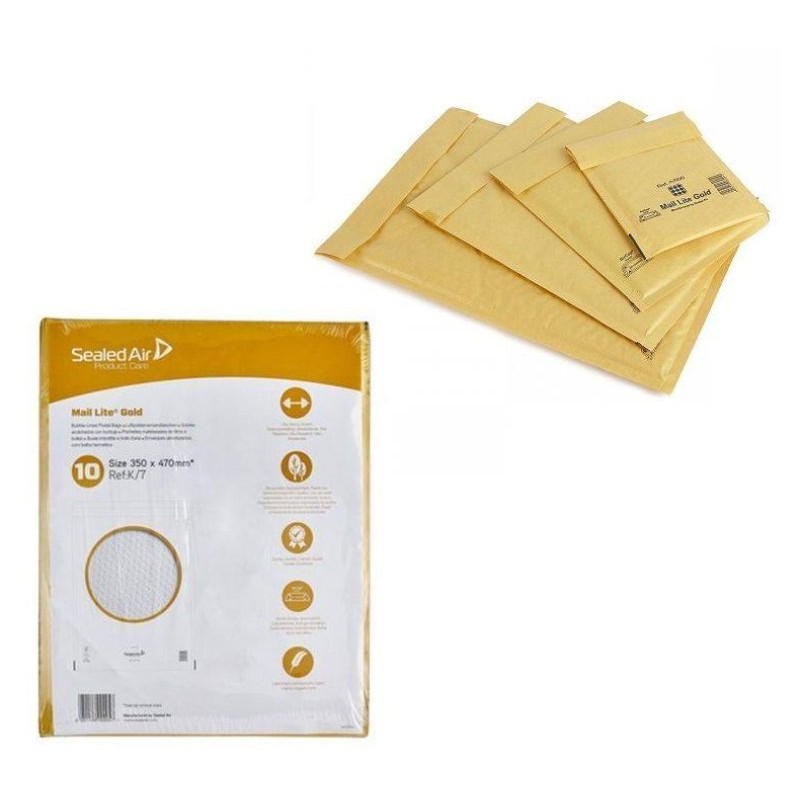 Buste Imbottite in Carta Avana Mail Lite Gold Minipak A/000 Cm.11x16 di Sealed-Air