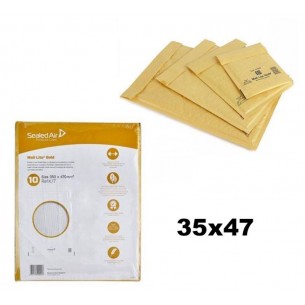 Buste Imbottite in Carta Avana Mail Lite Gold Minipak K/7 Cm.35x47 di Sealed-Air
