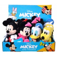 Personaggi Cm.20 - 5 Asst (3xtopolino, 2xminnie Abito Rosso, 3x Minnie Abito Fucsia, 2xpaperino, 2xpluto) in Espositore 12 Pz