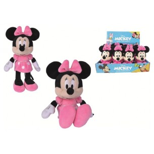 Minnie Cm.20 Abito Fucsia in Display 12 Pz di Simba Peluche
