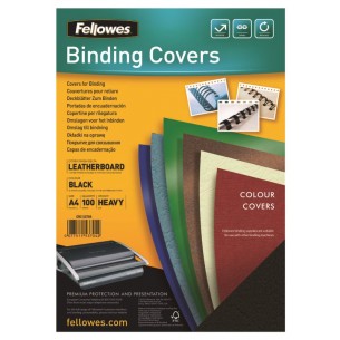 Copertina Delta A4 Nero Cf.100 (Fsc) di Fellowes Leonardi Spa