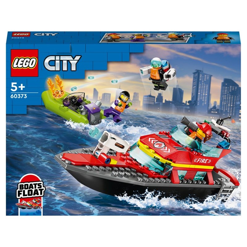 Barca di Soccorso Antincendio di Lego