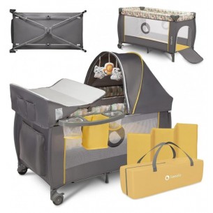 Baby Crib Sven (Lo-Sven-Plus-Yellow-Scandi) di Lionelo Lettini