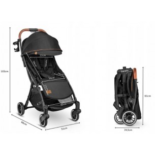 Stroller Julie (Lo-Julie One Black) di Lionelo Passeggini