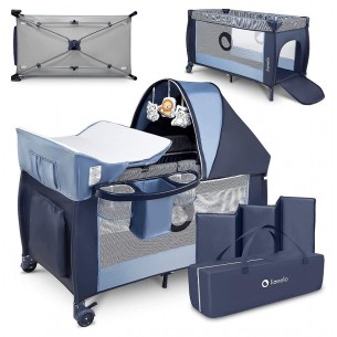 Baby Crib Sven (Lo-Sven-Plus-Blue-Navy) di Lionelo Lettini