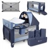 Baby Crib Sven (Lo-Sven-Plus-Blue-Navy) di Lionelo Lettini