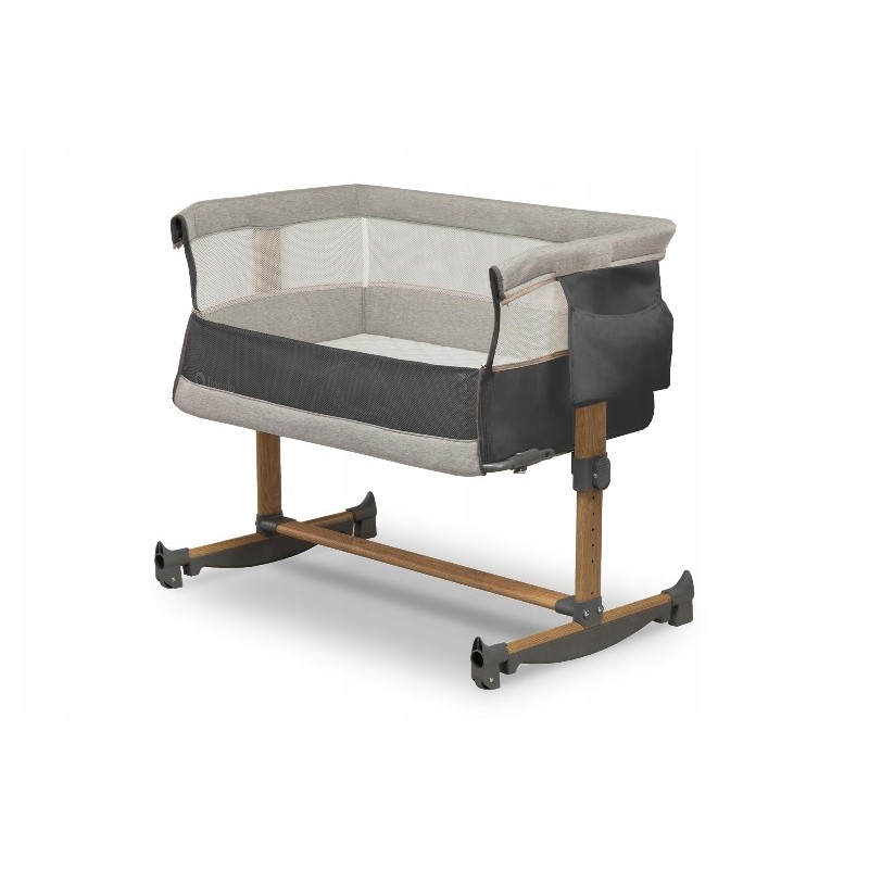 Bedside Crib Leonie (Lo-Leonie-Grey-Stone) di Lionelo Lettini