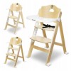 Feeding Chair Floris (Lo-Floris-White-Natural) di Lionelo Seggioloni