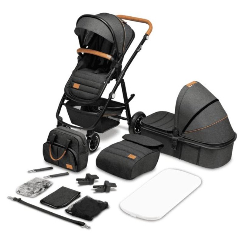 Image of Multifunctional Stroller Amber (Lo-Amber-2in1-Grey-Graphite) di Lionelo Passeggini - Prima Infanzia Pesante e Leggera - non Giochi