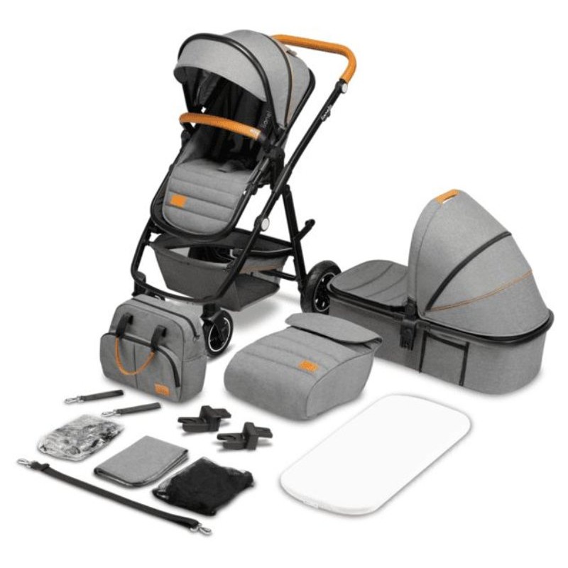 Image of Multifunctional Stroller Amber (Lo-Amber-2in1-Grey-Stone) di Lionelo Passeggini - Prima Infanzia Pesante e Leggera - non Giochi