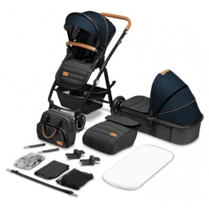 Multifunctional Stroller Amber (Lo-Amber-2in1-Blue-Navy) di Lionelo Passeggini