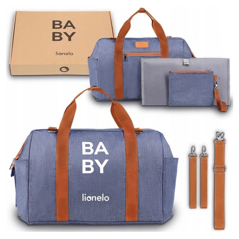 Stroller Bag Ida (Lo-Ida-Blue-Denim) di Lionelo Borse, Zaini E Organizer