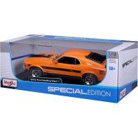 1/18 1970 Ford Mustang Mach 1 Orange di Maisto