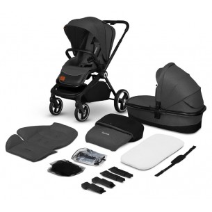 Multifunctional Stroller Mika (Lo-Mika-2-In-1-Grey-Graphite) di Lionelo Passeggini
