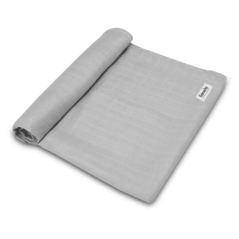 Swaddle (Lo-Bamboo Grey Swaddle Grey Stone) Panno per Avvolgere il Bambino di Lionelo Copertine