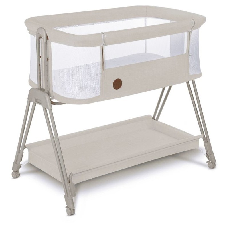 Bedside Crib Luna (Lo-Luna-Beige-Sand) di Lionelo Lettini