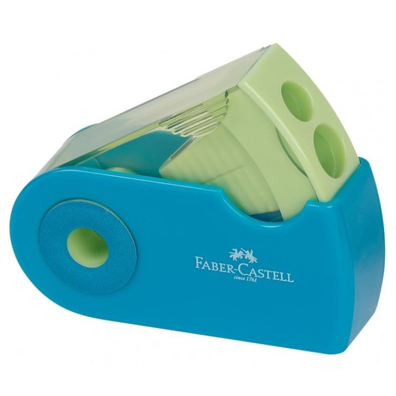 Temperamatite Sleeve 2 Fori con Mini Serbatoio di Faber-Castell