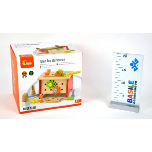 Banco Lavoro Cm 22 X 19 X 15 con Accessori di Distributori Giocattoli