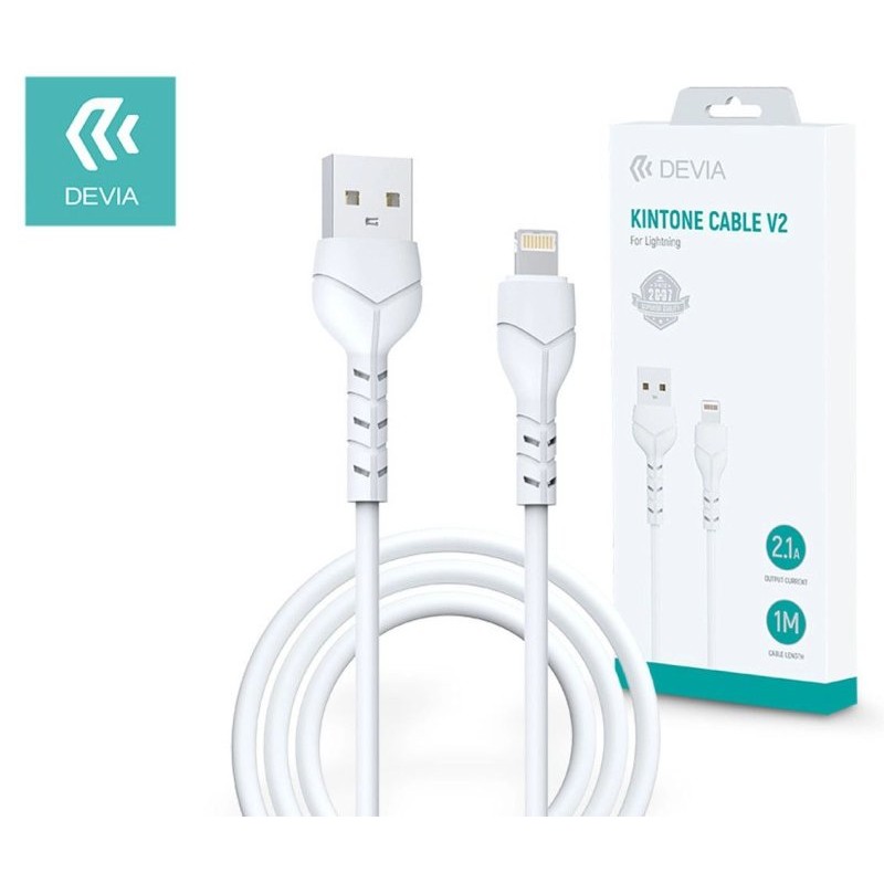 Kintone Cavo Lightning Apple 5v 2.1a 1m Carica e Dati Bianco di Life