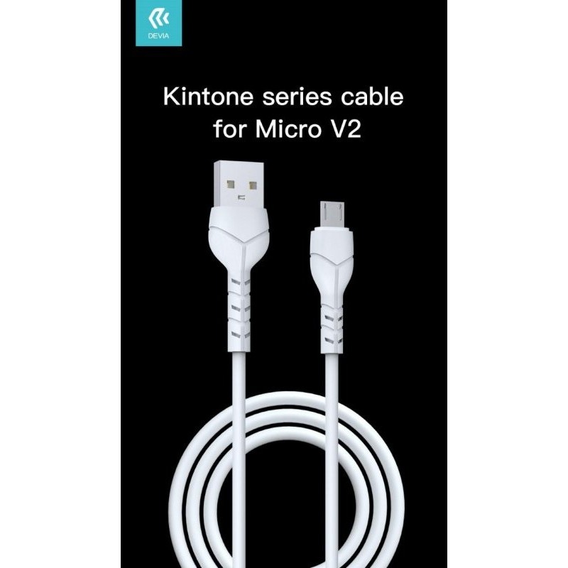 Kintone Cavo Micro Usb 5v 2.1a 1mt Carica e Dati Bianco di Life