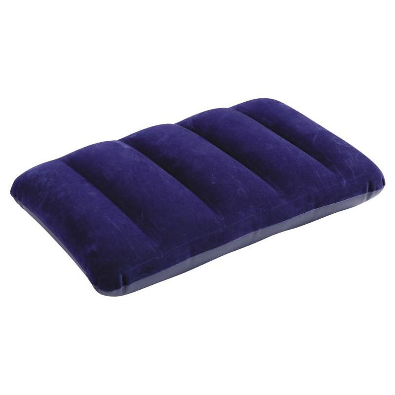 Cuscino Camping Floccato Blu Cm 43x28x9 di Intex