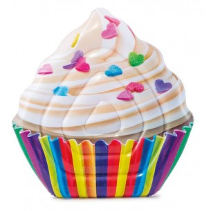 Materassino Cupcake Cm 132x127x23 con Stampa Realistica di Intex
