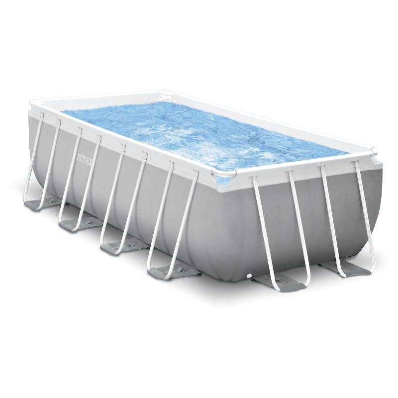 Piscina Prisma Metal Frame 400x200x122 Cm con Pompa Filtro e Scaletta di Intex