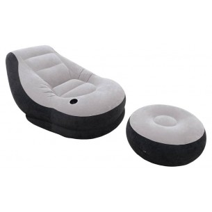 Poltrona Lounge Cm 102x137x79 con Poggia Piedi Cm 64x28 di Intex