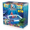 Piscina Avventura Marina 3d Cm 262x175x51, 2 Anelli, Include 2 Occhialini 3d di Best Way