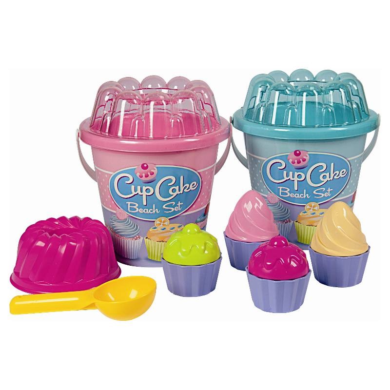 Conf. Mare Diam. 17 Cm Decoro Cup Cake Beach Set - Cm.17x17x21 (Cartoncino) di Androni