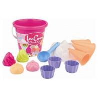 Conf. Mare Diam. 17 Cm Decoro Ice Cream Beach Set - Cm.17x17x31 (Rete) di Androni