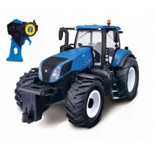 New Holland T8.435 Genesis 2.4 Ghz (W/O Batteries) Blue di Maisto