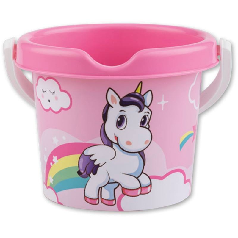 Secchio Diam. 13 Cm Decoro Unicorno - Cm.13x13x11 (Sfuso) di Androni