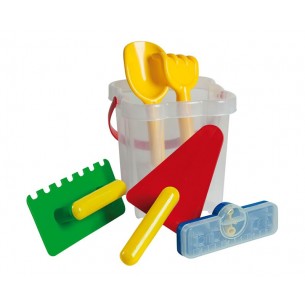 Set Muratore C/Secchio Rodos Piccolo - Cm.15x15x21 (Rete) di Androni