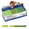 Evidenziatore Tratto I-Light Pocket Lime - Punta Scalpello 5,0mm, Traccia 1-5mm - Confezione da 12 Pezzi di Fila