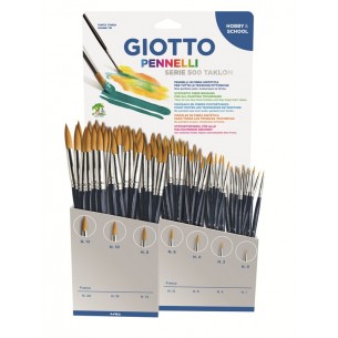 Espositore 84 Pennelli Serie 500 Taklon di Fila
