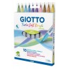 Pennarelli Giotto Turbo Soft Brush Pastel da 10 di Fila