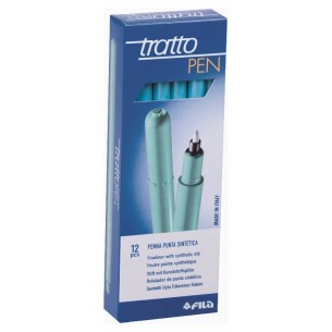 Tratto Pen Metal Look Acquamarina di Fila