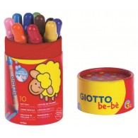 Barattolo Giotto Bebe 10 Matitoni di Fila