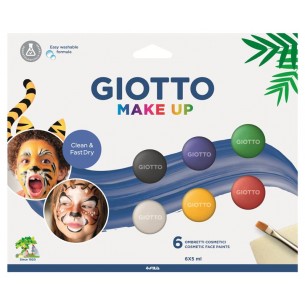Set 6 Ombretti Giotto Make Up Colori Classici di Fila