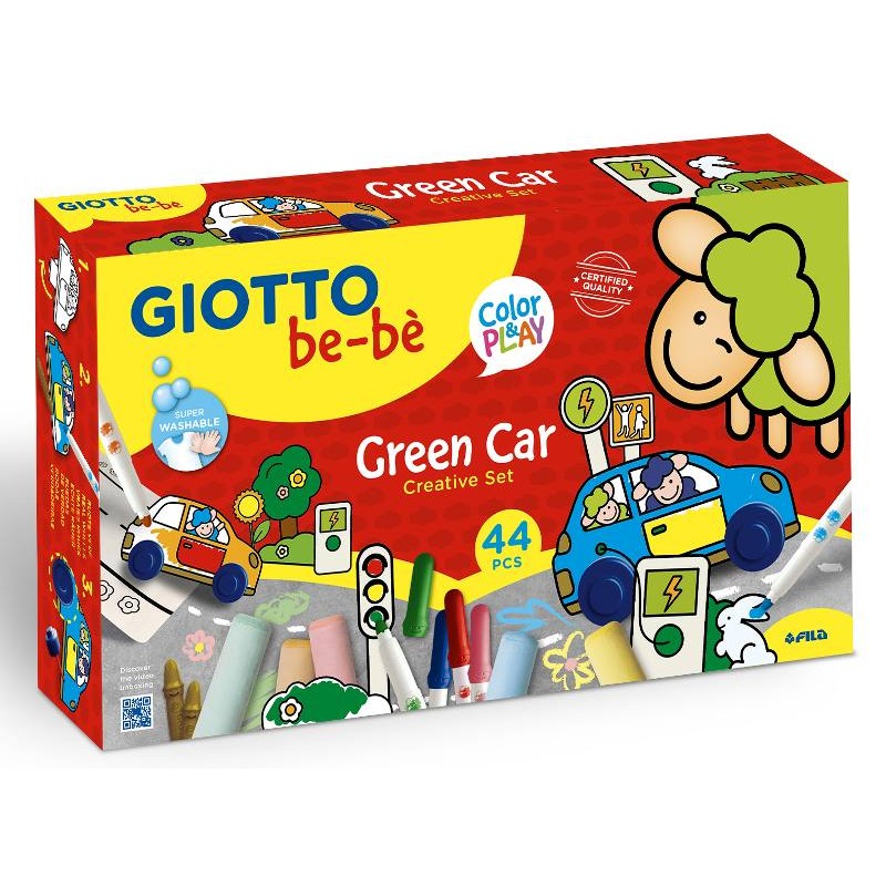 Giotto Bebe' Green Car Set 44 Pezzi di Fila