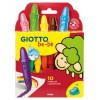 Giotto Be-Be' Astuccio 10 Pastelloni Cera + Appuntapastellone di Fila