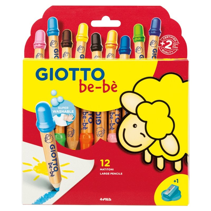 Astuccio 12 Matitoni Giotto Bebe' di Fila