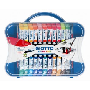 Giotto Tempera Extra in Tubetto 12 Ml Scatola 24 Pz Colori Assortiti di Fila