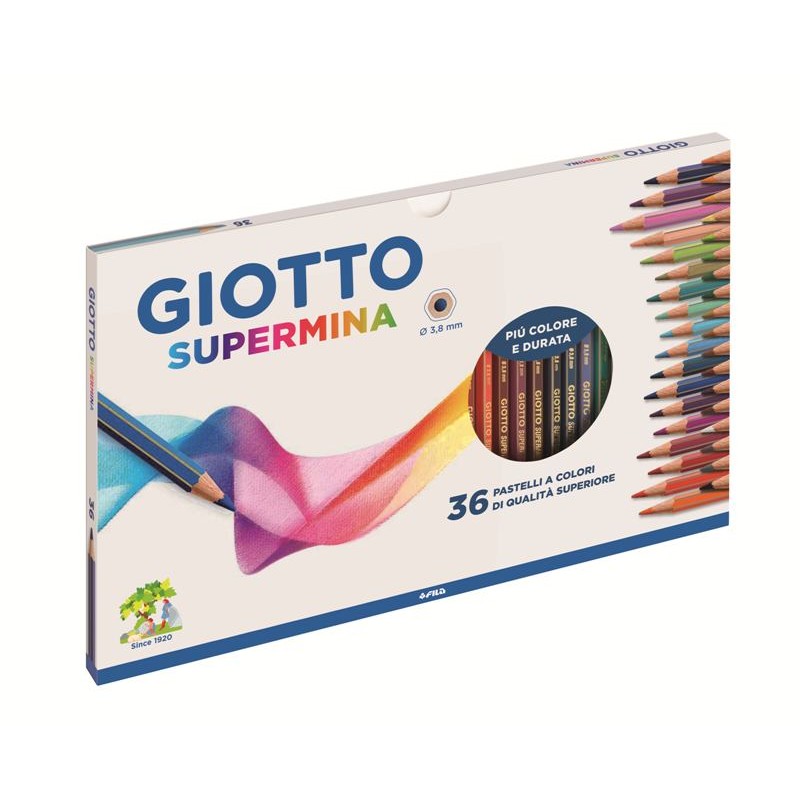 Astuccio 36 Giotto Supermina - Diametro Mina 3,8mm di Fila